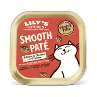 Produktbild von Lily's Kitchen Katzen Nassfutter Lachs & Huhn Smooth Paté 19x85g