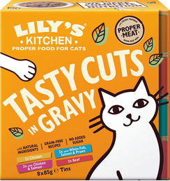 Lily's Kitchen Katzen Nassfutter Stückchen in Sauce für Adult Katzen Getreidefrei und Ohne Zucker 8 x 85 g – Bild 1 von 4