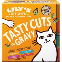 Produktbild von Lily's Kitchen Katzen Nassfutter Stückchen in Sauce für Adult Katzen Getreidefrei und Ohne Zucker 8 x 85 g