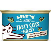Produktbild von Lily's Kitchen Katzenfutter Meeresfischstücke in Soße getreidefrei und ohne Zucker 85g