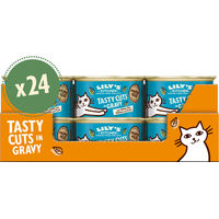 Produktbild von Lily's Kitchen Katzenfutter Meeresfischstücke in Soße getreidefrei und ohne Zucker Multipack 24 x 85g