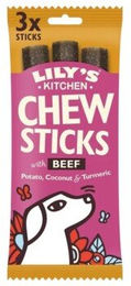 Produktbild von LILY'S KITCHEN Kausnack Hund Adult Chew Sticks Rind ohne Zucker 120 g - 3 x 120 g