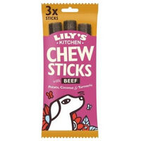 Produktbild von LILY'S KITCHEN Kausnack Hund Adult Chew Sticks Rind ohne Zucker 120 g - 3 x 120 g