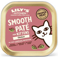 Produktbild von Lily's Kitchen Kitten Smooth Paté Selection Huhn und Lachs getreidefrei ohne Zucker 19 x 85 g