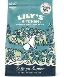 Produktbild von Lily's Kitchen Lachsgericht Alleintrockenfutter Getreidefrei Monoprotein 1kg