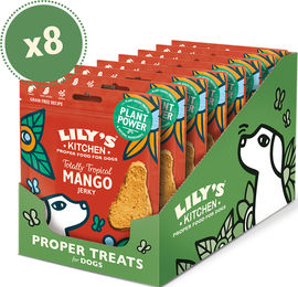 Produktbild von Lily's Kitchen Mango-Kaustreifen für Hunde vegan und ohne tierisches Protein (8 x 70g)