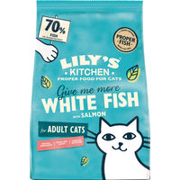 Produktbild von Lily's Kitchen Nassfutter mit saisonalem Weissfisch und Lachs sowie hohem Fleischanteil 800g