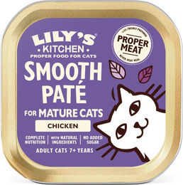 Produktbild von Lily's Kitchen Senior Smooth Paté Selection Huhn und Lachs getreidefrei ohne Zucker 19 x 85 g