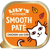 Produktbild von Lily's Kitchen Smooth Paté Selection Katzenfutter Huhn Kabeljau Lachs Getreidefrei Ohne Zucker 19 x 85 g