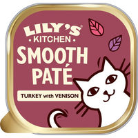 Produktbild von Lily's Kitchen Smooth Paté Selection Katzenfutter Truthahn Hirsch Lachs Getreidefrei Ohne Zucker 19 x 85 g