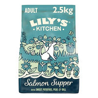 Produktbild von Lily's Kitchen Trockenfutter für ausgewachsene Hunde Lachsmahlzeit mit Lachs Süßkartoffel Erbsen und Dill 2.5kg