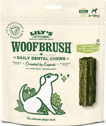 Produktbild von Lily's Kitchen Woofbrush Small Zahnpflege-Kauspielzeug für kleine Hunde 154g Grün