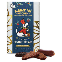 Produktbild von Lilys Kitchen Christmas Cracking Festive Treats Hundesticks mit Truthahn Ente Hirsch und Rind getreidefrei 300 g - 300 g