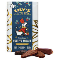 Produktbild von Lilys Kitchen Christmas Cracking Festive Treats Hundesticks mit Truthahn Ente Hirsch und Rind getreidefrei 300 g - 300 g