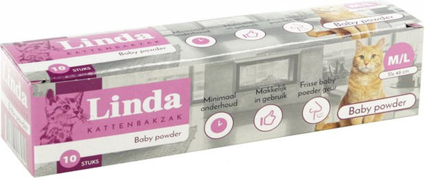 Linda Katzentoilettenbeutel Babypuder M/L 10 Stück – Bild 1 von 1