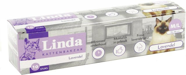 Linda Katzentoilettenbeutel Lavendel M/L 10 Stück – Bild 1 von 1