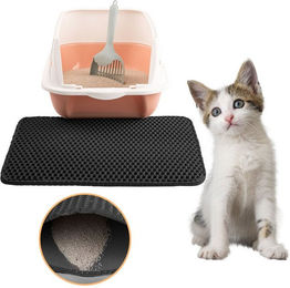 LINUMA Katzenstreumatte für Katzen in Grau und Schwarz – Bild 1 von 4