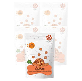Produktbild von Lio Pepe Carrot Klemmmer Karotte veganer Hundesnack lyophilisiert 25g x 5 Packungen