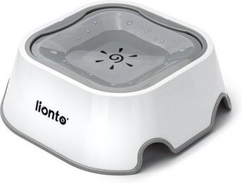 lionto Anti-Schlabber-Napf für Katzen aus Kunststoff in Weiß - 1 l – Bild 1 von 5