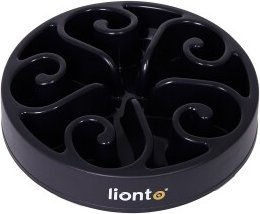 lionto Antischlingnapf für Hunde und Katzen Slow Feeder aus Kunststoff Schwarz S - 450 g – Bild 1 von 9