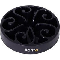 Produktbild von lionto Antischlingnapf für Hunde und Katzen Slow Feeder aus Kunststoff Schwarz S - 450 g