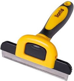 Lionto CleanDeep Unterfellbürste für Hunde und Katzen mit abnehmbarer Edelstahlklinge und rutschfestem Griff – Bild 1 von 7