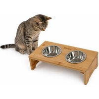 Produktbild von Lionto erhöhte Futterstation aus Bambus