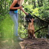 Produktbild von Lionto Erziehungshalsband für Hunde aus Nylon in Blau, Größe M, 45 cm Länge, wasserfest