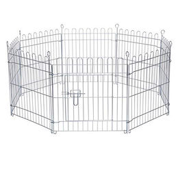 lionto Freilaufgehege SmallRun aus Metall für Kaninchen und Kleintiere 59 x 58 cm – Bild 1 von 1