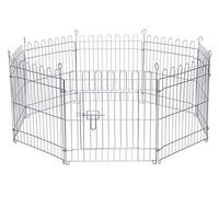 Produktbild von lionto Freilaufgehege SmallRun aus Metall für Kaninchen und Kleintiere 59 x 58 cm