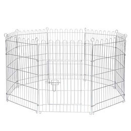lionto Freilaufgehege SmallRun aus Metall für Kaninchen und Kleintiere 59 x 78 cm – Bild 1 von 1