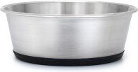 lionto Futternapf aus Edelstahl für Katzen mit rutschfestem Silikonboden und allergikerfreundlichen Eigenschaften in Silber - 600 ml – Bild 1 von 7