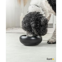 Produktbild von lionto Futternapf aus Edelstahl in Schwarz mit rutschfesten Silikonpads für Hunde und Katzen 1070 ml - 1070 ml