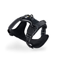 Produktbild von lionto Hundegeschirr Y-Geschirr aus Oxford-Gewebe schwarz Größe S reflektierend und gepolstert - 1 Stk.