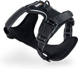 Lionto Hundegeschirr Y-Geschirr aus Oxford-Gewebe Schwarz XL – Bild 1 von 3