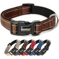 Produktbild von Lionto Hundehalsband aus Nylon braun Größe L reflektierend und wasserabweisend - 1 Stk.