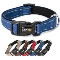 Produktbild von Lionto Hundehalsband aus Nylon in Blau Größe M wasserabweisend