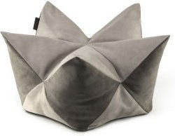 Lionto Hundekissen Kronenkissen in Kunstlederoptik Grau Größe L - 1 Stk. – Bild 1 von 7