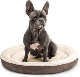 Lionto Hundekörbchen rund in Donut-Form braun Größe L aus Oxford-Gewebe mit waschbarem Bezug - 1 Stk. – Bild 1 von 6