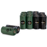 Produktbild von Lionto Hundekotbeutel Schwarz Grün 300 Stück