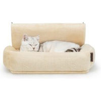 Produktbild von lionto Katzenheizungsliege aus Plüsch mit abnehmbarem Bezug in Beige