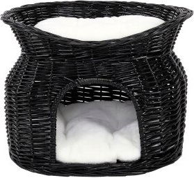 Lionto Katzenhöhle aus Weide Schwarz – Bild 1 von 3