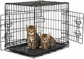 Lionto Katzentransportkäfig faltbar mit Hygiene-Bodenwanne – Bild 1 von 1