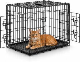 Lionto Katzentransportkäfig faltbar mit Hygiene-Bodenwanne – Bild 1 von 1