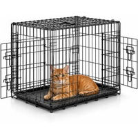 Produktbild von Lionto Katzentransportkäfig faltbar mit Hygiene-Bodenwanne