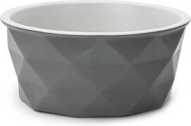 Lionto Keramik Futternapf mit Silikonboden grau 1100 ml für Hunde und Katzen – Bild 1 von 8