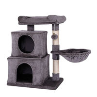 Produktbild von Lionto Kratzbaum für Katzen aus Plüsch in Grau mit 70 cm Höhe
