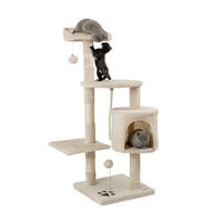 Produktbild von Lionto Kratzbaum für Katzen in Beige mit Sisal und Spielzeug