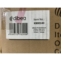 Produktbild von lionto Kratzbaum für Katzen mit Höhle und Plüschball braun beige 65 cm