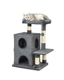 Lionto Kratzbaum für Katzen mit Sisal in Grau – Bild 1 von 10